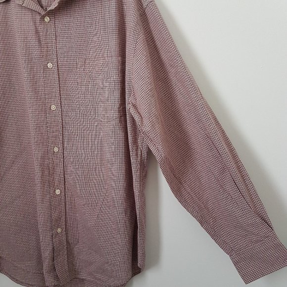 Old Navy Men Plaid Button Down Collar Shirt, L - Picture 3 of 6